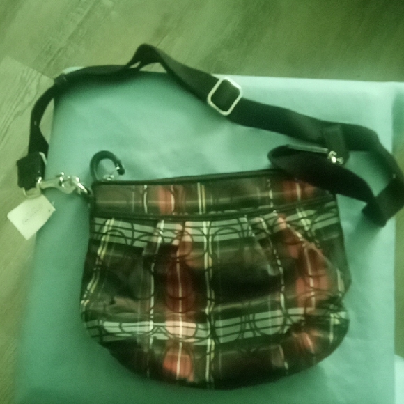 Coach Handbags - (Final Sale)Coach Black and Red Plaid Crossbody Bag